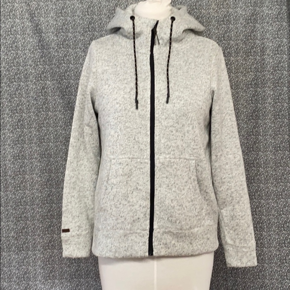 Billabong full zip hoodie gray jacket sz L